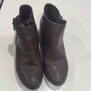 Croft & Barrow Dark Brown Ankle Booties